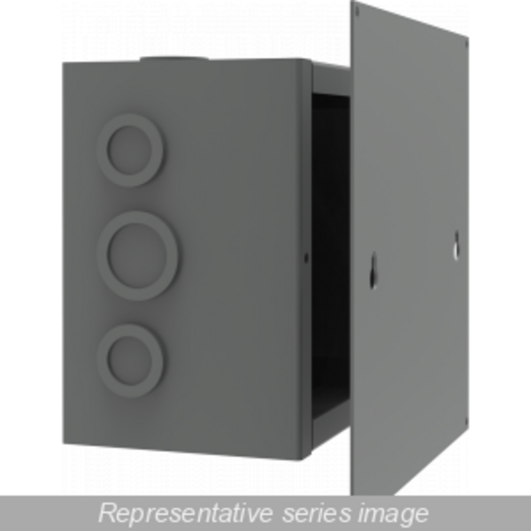 Hammond CS/CSKO Flush Cover Panel, Fits 8 x 8, Steel/Gray CSFC88